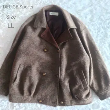 DELICE Sports 도쿄 스타일 울 혼방 코트 LL
