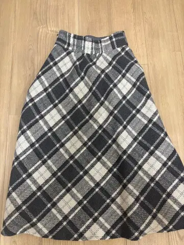 MISCH MASCH 로빙 체크 서큘러 스커트