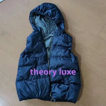 띠어리 theory luxe 네이비 다운 베스트 size 38