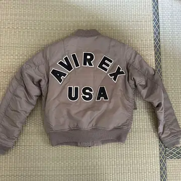 AVIREX MA-1 밀리터리 로고 그레이지 S