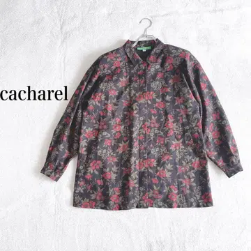 cacharel 꽃무늬 블랙 긴팔 셔츠
