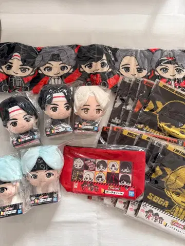 BTS 타이니탄 제일복권 봉제 인형 & 타월 세트 라스트 원상 포함