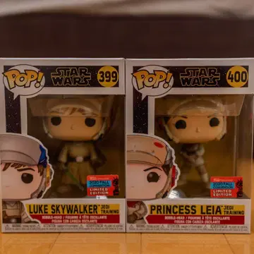 Funko POP 루크&레이아 제다이 트레이닝 스타 워즈 한정판