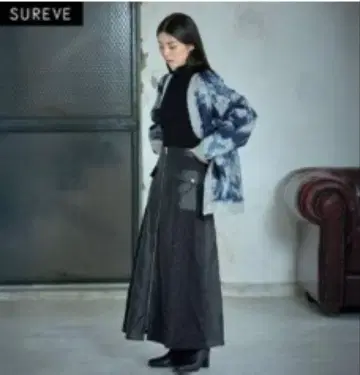 SUREVE 여성용 롱 스커트 (SUREVE BLACK)