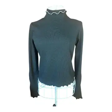 axes femme POETIQUE 블랙 하이넥 긴팔 프리 사이즈