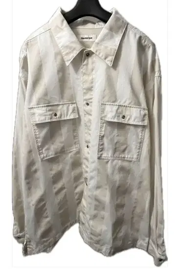 스트라이프 데님 셔츠 자켓