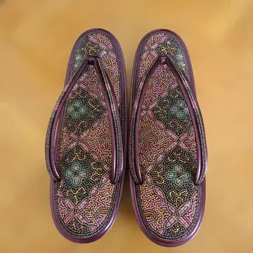 비즈 조리 보라색