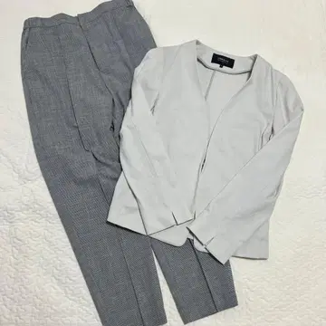 COMME CA ISM 셋업 팬츠 라이트 그레이