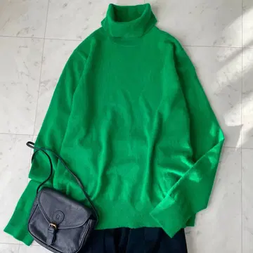 더마 컬렉션 캐시미어 100% 터틀넥 스웨터 L 사이즈 손세탁 가능