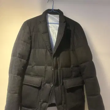 [BEAMS] 네이비 테일러드 다운 자켓 M