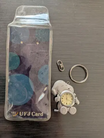 UFJ 카드 스누피 시계 키링