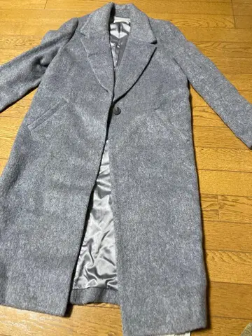 snidel 그레이 샤기 코트 M 사이즈