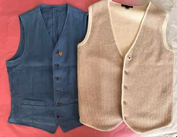 LARDINI 파랑 니트 베스트