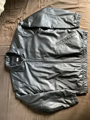 FTC 블랙 가죽 자켓 3M 신살레이트 소가죽