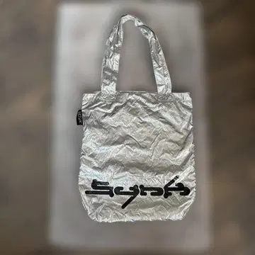 aespa 실버 로고 토트백