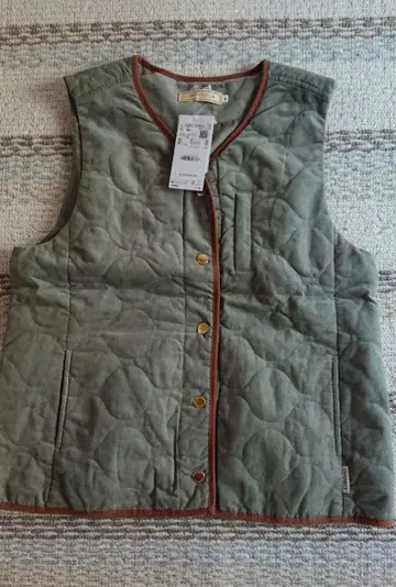 [ 미사용 새상품 ] 크로커다일 올리브 그린 퀼팅 베스트