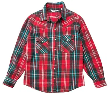 다코타 파이브브라더 헤비 플란넬 셔츠 빨간색 계열 L