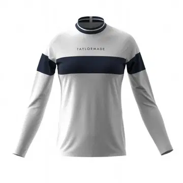 새상품 테일러메이드 컬러 블록 긴팔 셔츠 XS 화이트 TD089