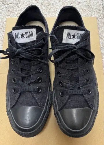 컨버스 올스타 올블랙 로우컷 25cm