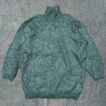 폴앤더피어 터틀넥 니트 모헤어 혼방 그린