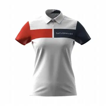 새상품 테일러메이드 반팔 셔츠 XS 화이트 컬러 블록 TD115