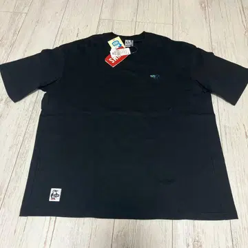 CHUMS 참스 남성용 S 반팔 티셔츠 안경 고글 블랙