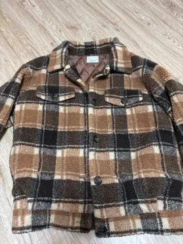 EGOIST 체크 무늬 플리스 자켓 F