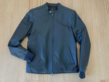 REQUEST 가죽 자켓 양가죽 네이비 M