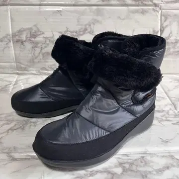 컨디션 최상 ing 잉그 숏 스노우 부츠 퍼 포함 블랙 캐주얼 부츠 L