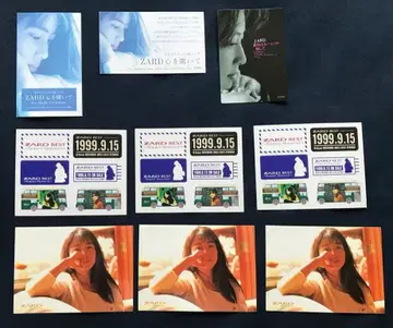 ZARD 사카이 이즈미 [ 트레이딩 카드 3장 + 씰 6장 ]