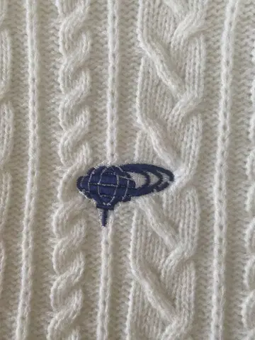 새상품급 빔즈 골프 화이트 케이블 니트 넥워머