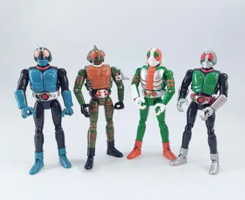 장착 변신 가면라이더 피규어 4체 묶음 판매 합금