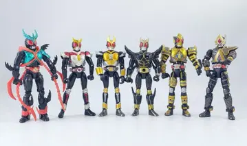 장착 변신 가면라이더 피규어 6체 세트 가동식 쿠우가 블레이드 등