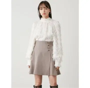 snidel 하이웨스트 스카 숏 팬츠 모카 1