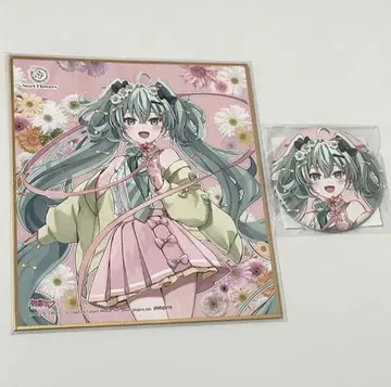 하츠네 미쿠 색지 매지컬 미라이 Start Flowers 캔뱃지