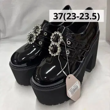 bubbles 더블 버클 통굽 신발 37