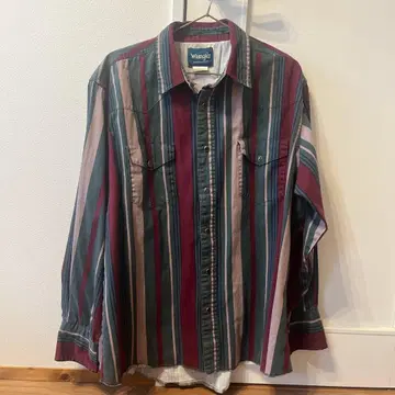 Wrangler 웨스턴 셔츠 멀티 스트라이프