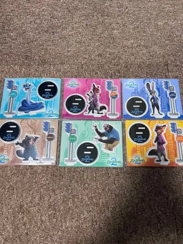 주토피아 2 Happy 복권 G상 아크릴 스탠드 컴플리트 세트