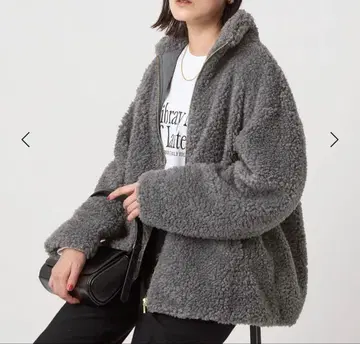 그린 라벨 릴랙싱 보아 스탠드 칼라 블루종