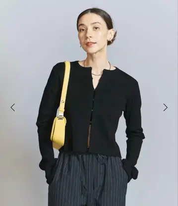 크롭 후크 가디건 워셔블