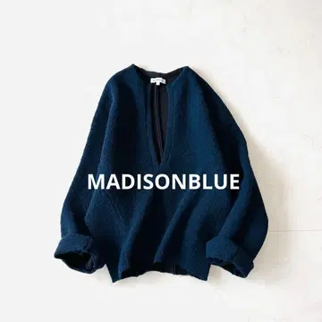 매디슨 블루 딥 V넥 풀오버
