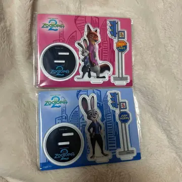 주토피아2 제일복권 G상 아크릴 스탠드 2장 세트 주디 닉