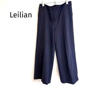 레리안 센터 프레스 팬츠 깔끔한 스트레치 소재 고급 네이비