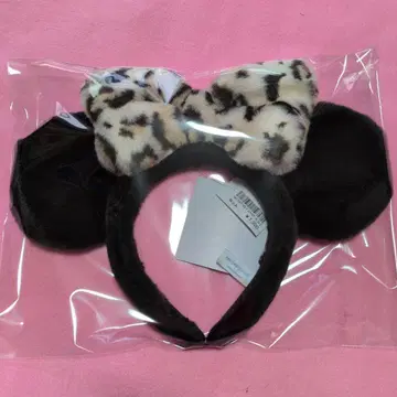 도쿄 디즈니 리조트 미니 머리띠 레오파드 무늬