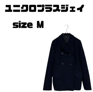 유니클로 플러스J (플러스 제이) 울 블렌드 피 코트 M