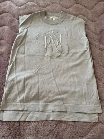 rienda 슬리브리스 T셔츠 그레이 F