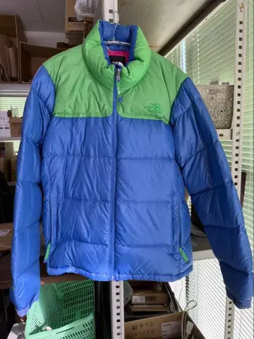 THE NORTH FACE 다운 자켓 청록색