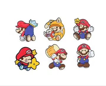 마리오 핀 배지 세트 6개 크리스마스 선물