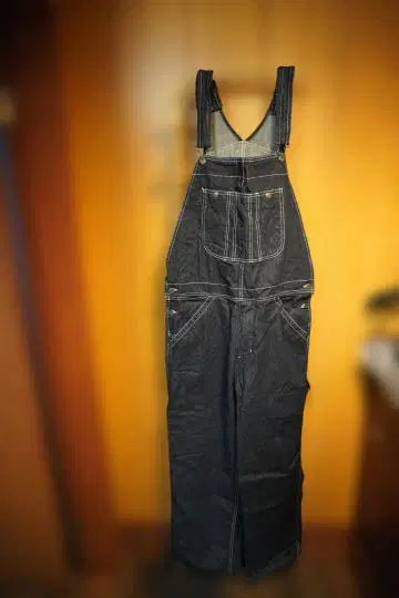 다크 데님 살로펫 오버롤