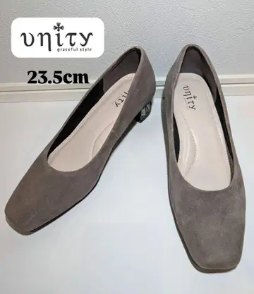 [새상품급] unity 그레이 펌프스 23.5cm